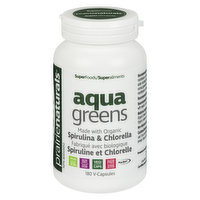 Prairie Naturals - Aqua Greens with Spirulina & Chlorella, 180 Each