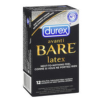 Durex - Avanti Bare Latex Condoms, 12 Each