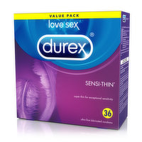 Durex - Sensi-Thin Condoms - Value Pack, 36 Each