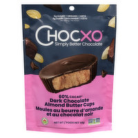 ChocXO - Organic Dark Chocolate Almond Butter Cups, 98 Gram