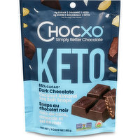 ChocXO - ChocKeto Snaps Dark Chocolate Coconut & Almond Sea Salt, 98 Gram