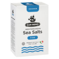 San Remo - Mediterranean Sea Salt Fine, 1 Kilogram