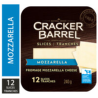 Cracker Barrel - Mozzarella Cheese Slices, 240 Gram