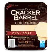 Cracker Barrel - Old White Cheddar Cheese Slices, 200 Gram