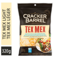 Cracker Barrel - Tex Mex Light Shredded Cheese, 320 Gram