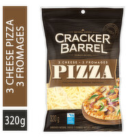 Cracker Barrel - 3 Cheese Pizza Shreds, 320 Gram