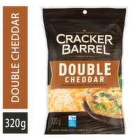 Cracker Barrel - Shredded Cheese - Double Cheddar, 320 Gram