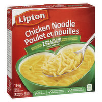 Lipton - Reduced Sodium Chicken Noodle Soup Mix, 2 Each