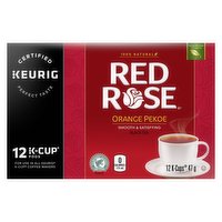 Red Rose - Tea K-Cups Orange Pekoe, 12 Each