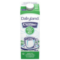 Dairyland - Creamo Half & Half Cream, 10% M.F., 946 Millilitre