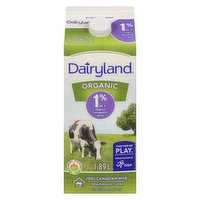 Dairyland - Organic Milk 1%, 1.89 Litre