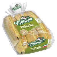 Villaggio - Buns Toscana Sausage, 6 Each