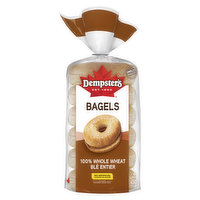 Dempster's - 100% Whole Wheat Bagels, 6 Each