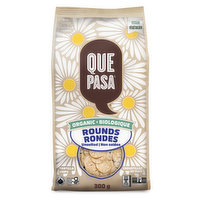 Que Pasa - Unsalted Round Chips Organic, 300 Gram