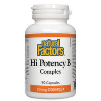 Natural Factors - Hi Potency B, 90 Each