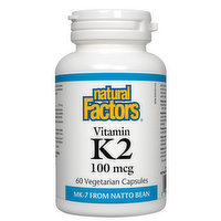 Natural Factors - Vitamin K2 100mcg, 60 Each