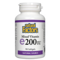 Natural Factors - E 200IU Mixed, 90 Each