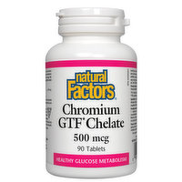 Natural Factors - Chromium 500MCG, 90 Each
