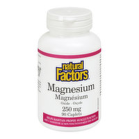 Natural Factors - Magnesium Oxide 250mg, 90 Each