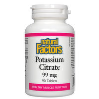 Natural Factors - Potassium Citrate 99mg, 90 Each