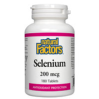 Natural Factors - Selenium 200mcg, 180 Each