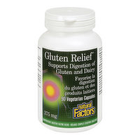 Natural Factors - Gluten Relief, 90 Each