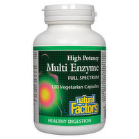 Natural Factors - Multi Enzyme High Potency Full Spectrum, 120 Each