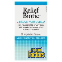 Natural Factors - Relief Biotic Probiotic 7 Billion, 30 Each