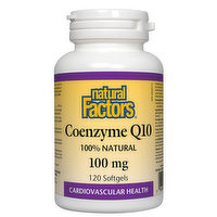 Natural Factors - Coenzyme Q10 100mg, 120 Each