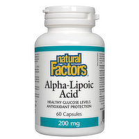 Natural Factors - Alpha Lipoic Acid 200mg, 60 Each