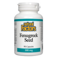 Natural Factors - Fenugreek Seed, 90 Each