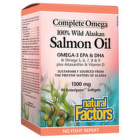Natural Factors - Wild Alaskan Salmon Oil, 90 Each