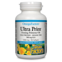 Natural Factors - OmegaFactors Ultra Prim Evening Primrose Oil 500mg
