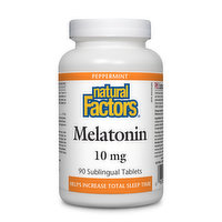Natural Factors - Melatonin 10mg Sublingual, 90 Each