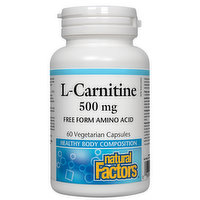 Natural Factors - L-Carnitine 500mg, 60 Each