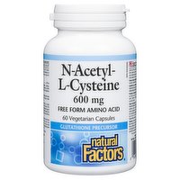 Natural Factors - N Acetyl L Cysteine 600mg, 60 Each