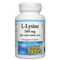 Natural Factors - L-Lysine 500mg, 90 Each