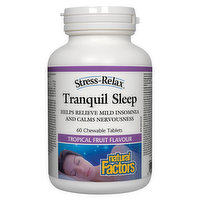 Natural Factors - Stress Relax Tranquil Sleep Chews Tropical Fruit, 60 Each