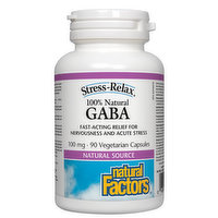 Natural Factors - Stress Relax Gaba 100mg, 90 Each