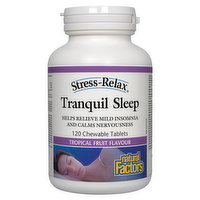 Natural Factors - Stress Relax Tranquil Sleep Chews Tropical Fruit, 120 Each