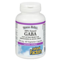 Natural Factors - Stress-Relax Gaba 250mg, 60 Each