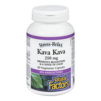 Natural Factors - Stress Relax Kava Kava 250mg, 60 Each
