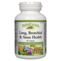 Natural Factors - Lung Bronchial & Sinus, 90 Each