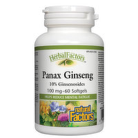 Natural Factors - Panax Ginseng 100mg, 60 Each