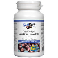 Natural Factors - Acai Berry Concentrate Super Strength, 90 Each