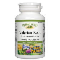 Natural Factors - HerbalFactors Valerian Root 300mg, 90 Each