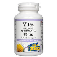 Natural Factors - Vitex Standardized Extract 80mg, 90 Each
