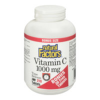 Natural Factors - Vitamin C 1000mg Time Release Bonus, 210 Each
