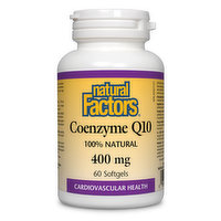 Natural Factors - Coenzyme Q10 400mg, 60 Each