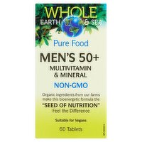 Whole Earth & Sea - Multivitamin & Mineral Men's 50+, 60 Each